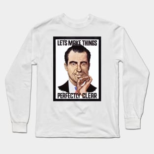 Richard Nixon Vintage Campaign Poster Long Sleeve T-Shirt